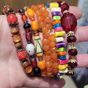 Colorful Beaded Bracelet Set